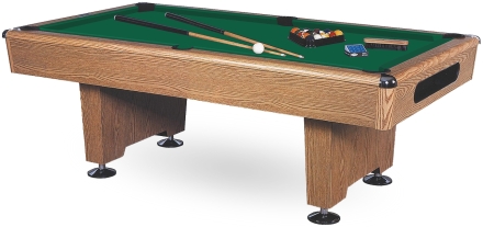 Бильярдный стол для пула «Eliminator» 7 ф (дуб) в комплекте, аксессуары + сукно, фото 1