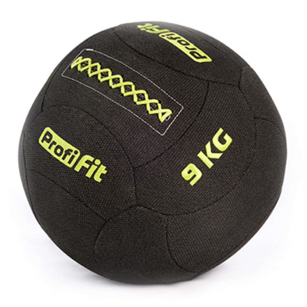 Медицинбол набивной кевларовый PROFI-FIT, (Kevlar Wallball) 9 кг, фото 1