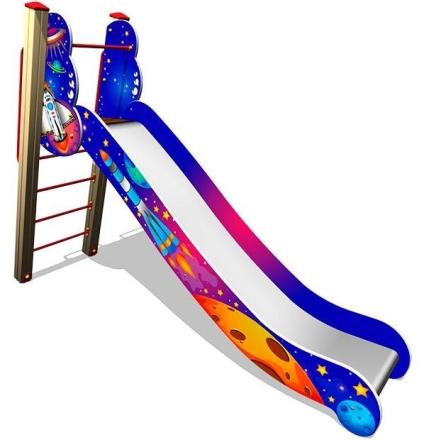 Детская горка Ракета Г041 H=1250 для игровых площадок, фото 1