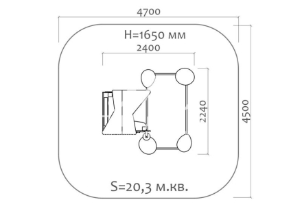 Песочный дворик 05201 для детской площадки, фото 5
