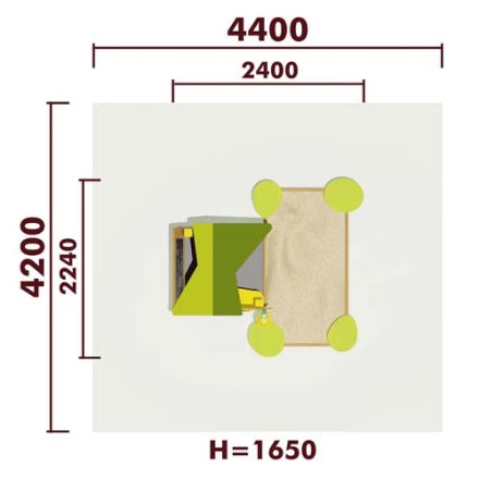 Песочный дворик 05201 для детской площадки, фото 4