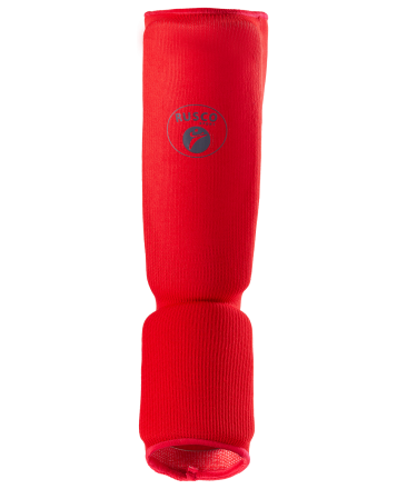 Защита голень-стопа, хлопок, красный, фото 2