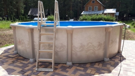 Сборный бассейн Гибралтар ф5,5х1,35м. (комплект), фото 1