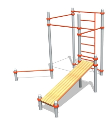 Воркаут-комплекс ВА106 для спортивных площадок, фото 1