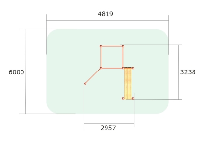 Воркаут-комплекс ВА106 для спортивных площадок, фото 3