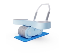 Тренажёр для пресса AB Roller SND голубой с ковриком 34 х 17 x 0.6 cм, фото 4