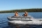 Моторная лодка ПВХ Фрегат 430 F Зеленый с фальшбортом