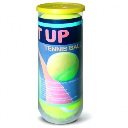 Мяч для большого тенниса TB-GA02 в тубе 3шт, фото 1