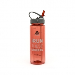 Бутылка для воды  Reebok 0,65 Red &quot;iRun These Streets&quot; RABT-P65RDRUN 