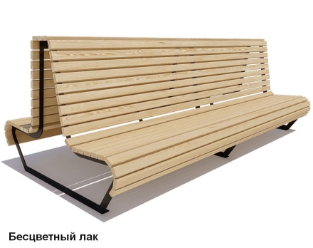 Скамейка уличная Геленджик, Лиственница 3 м, фото 2
