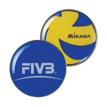Монета для жеребьевки &quot;MIKASA TCVA&quot;, сине-желтый