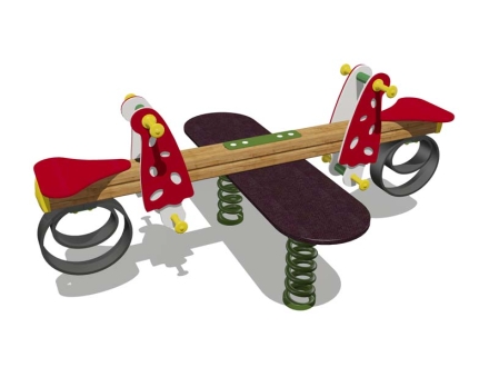 Качели-балансир на пружине Грибочек 04505 для детской площадки, фото 1