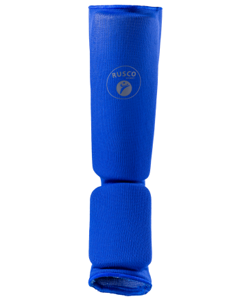 Защита голень-стопа, хлопок, синий, фото 2