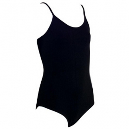 Купальник гимнастический на бретелях, хлопок черный 110 х/б (36, 38, 40, 42), фото 1