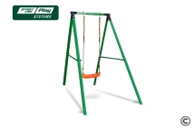 Качели SLP SYSTEMS 1 секция + Пластиковое сиденье для качели "лодочка" красное