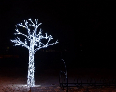 Световая фигура Дерево из алюминия t005, фото 7