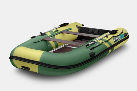 GLADIATOR B 370 LIGHT B Зелено-оливковый моторная лодка ПВХ Фанерный пайол, фото 1