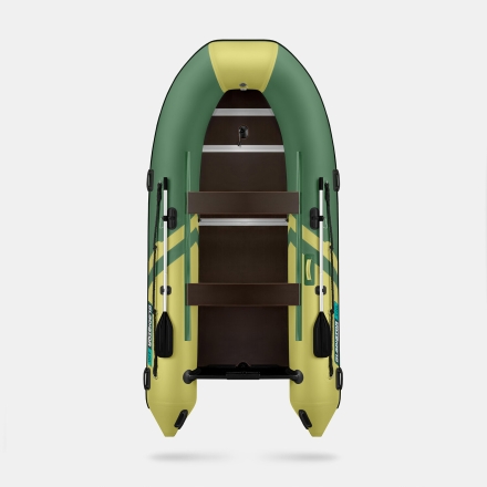 GLADIATOR B 370 LIGHT B Зелено-оливковый моторная лодка ПВХ Фанерный пайол, фото 4