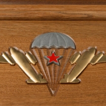 Нарды + Шашки из дуба &quot;ВДВ&quot; 46х36 см