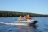 Моторная лодка ПВХ Фрегат 430 F Серый с фальшбортом
