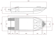 Алюминиевая лодка ALUTON 390Р