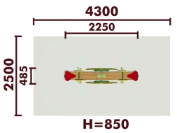 Качели-балансир Подсолнух 04104 для детской площадки, фото 2