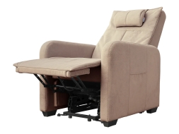 Кресло-реклайнер электрический с подъемом и массажем FUJIMO LIFT CHAIR Ваниль, фото 5