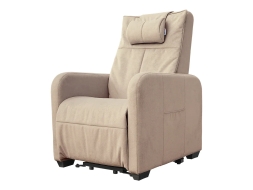 Кресло-реклайнер электрический с подъемом и массажем FUJIMO LIFT CHAIR Ваниль, фото 6