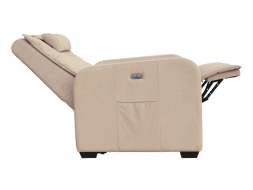 Кресло-реклайнер электрический с подъемом и массажем FUJIMO LIFT CHAIR Ваниль, фото 4