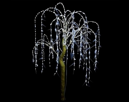 Световая фигура Дерево Ива из алюминия t006, фото 1