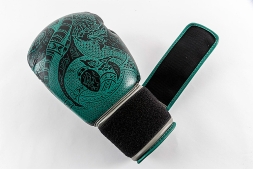 (Перчатки для бокса UFC PRO Thai Naga 16 Oz - зеленые), фото 8