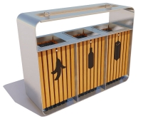 Урна «Трио» для раздельного сбора Урна «Трио» для раздельного сбора