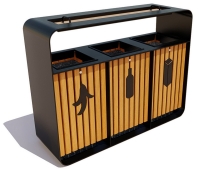 Урна «Трио» для раздельного сбора Урна «Трио» для раздельного сбора