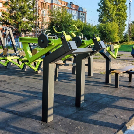 Power-1804 Уличный тренажер Приседание с переменной нагрузкой Zavodsporta, фото 8