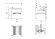 Кресло садовое