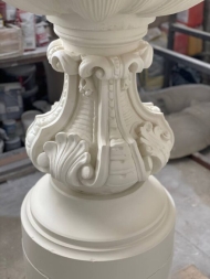 Фонтан трехъярусный классический белый, фото 4