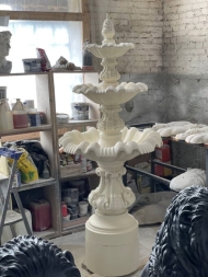 Фонтан трехъярусный классический белый, фото 2