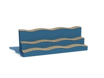 ДП 5.041 Трибуна - скамья волна 6000х2100х2000 мм ДП 5.041 Трибуна - скамья волна 6000х2100х2000 мм