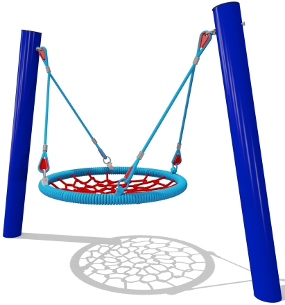 Качели Гнездо 04030 с подвесом металлические для детской площадки, фото 1