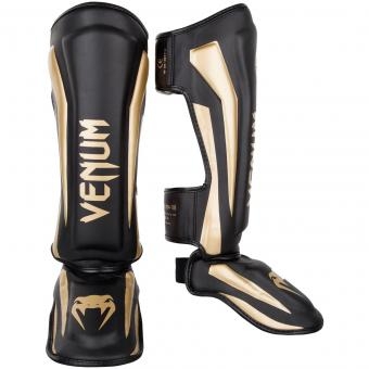 Щитки Venum Elite Black/Gold, фото 2