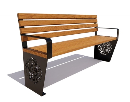 Скамейка садовая Индия, лиственница 1,2 м, фото 4