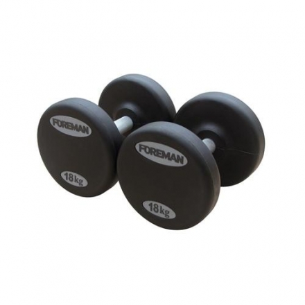 Гантели фиксированные обрезиненные FOREMAN FM/ARD-20KG, пара, фото 1