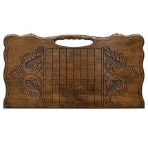 Нарды резные "Лев 3" с ручкой 60, Haleyan Нарды резные "Лев 3" с ручкой 60, Haleyan