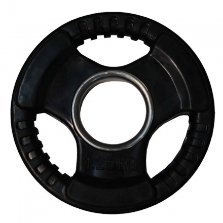 Диск обрезиненный ZSO черный 3 HANDLE  D-51,  1,25 кг, фото 1