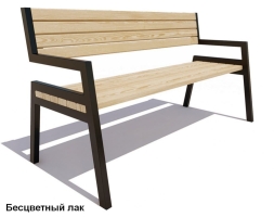 Скамейка уличная Дубна, Лиственница 0,6 м, фото 5