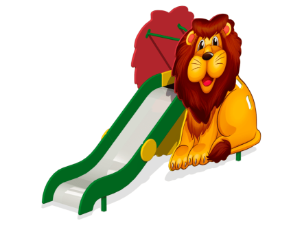 Детская горка Львенок ГР-19Х H=1000 для игровой площадки, фото 1