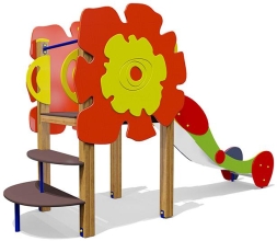 Горка Аленький цветочек 08305 H=1000 для детской площадки, фото 1