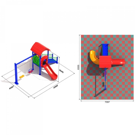 Детская игровая площадка Сочетание 1.1, фото 3