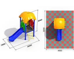 Детская площадка Малютка 1.2, фото 2 Детская площадка Малютка 1.2, фото 2