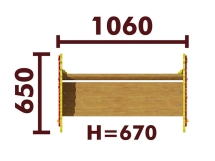 Скамейка детская Ёжик 26022.21 для игровой площадки Скамейка детская Ёжик 26022.21 для игровой площадки